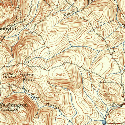 United States Geological Survey Uniontown, PA (1931, 62500-Scale) digital map