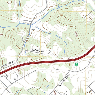 United States Geological Survey Uniontown, PA (2023, 24000-Scale) digital map
