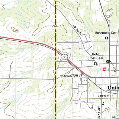 United States Geological Survey Uniontown West, AL (2020, 24000-Scale) digital map