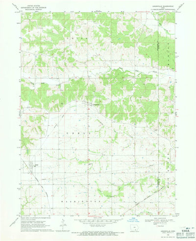 United States Geological Survey Unionville, IA (1968, 24000-Scale) digital map