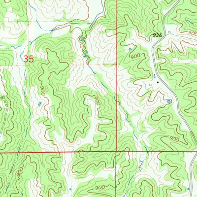 United States Geological Survey Unionville, IA (1968, 24000-Scale) digital map