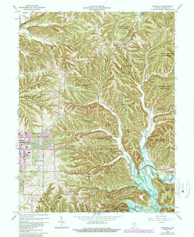 United States Geological Survey Unionville, IN (1966, 24000-Scale) digital map