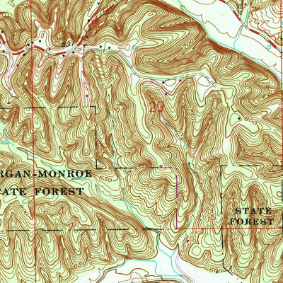 United States Geological Survey Unionville, IN (1966, 24000-Scale) digital map