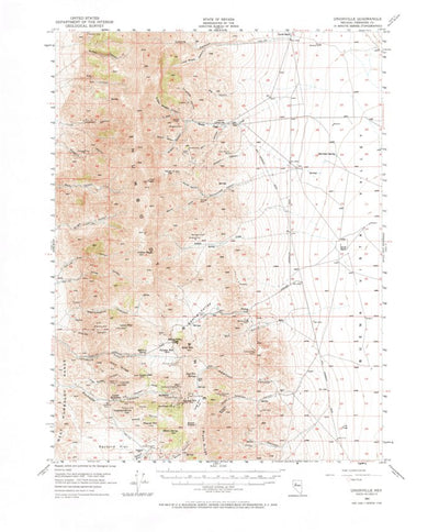 United States Geological Survey Unionville, NV (1954, 62500-Scale) digital map