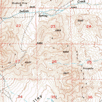 United States Geological Survey Unionville, NV (1954, 62500-Scale) digital map