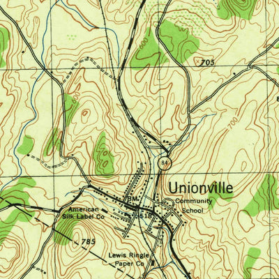 United States Geological Survey Unionville, NY-NJ (1943, 31680-Scale) digital map