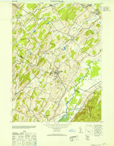 United States Geological Survey Unionville, NY-NJ (1953, 24000-Scale) digital map