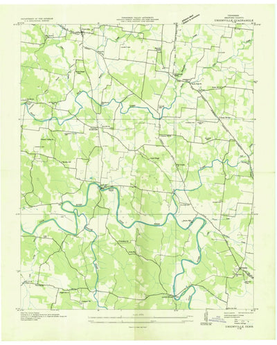 United States Geological Survey Unionville, TN (1936, 24000-Scale) digital map