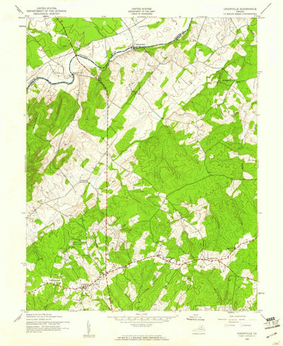 United States Geological Survey Unionville, VA (1943, 24000-Scale) digital map