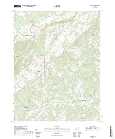 United States Geological Survey Unionville, VA (2022, 24000-Scale) digital map