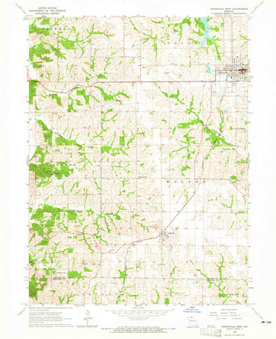 United States Geological Survey Unionville West, MO (1964, 24000-Scale) digital map