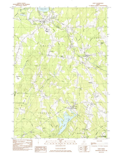 United States Geological Survey Unity, ME (1982, 24000-Scale) digital map