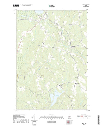 United States Geological Survey Unity, ME (2021, 24000-Scale) digital map