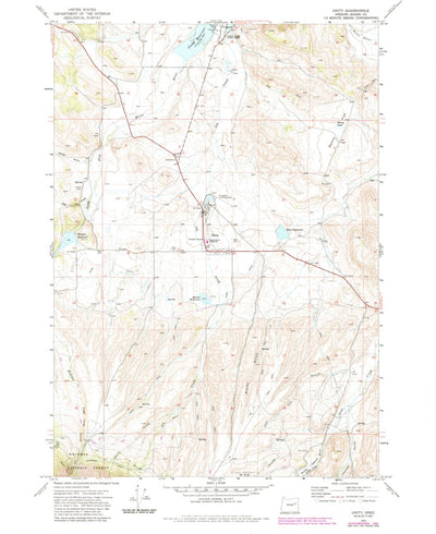 United States Geological Survey Unity, OR (1972, 24000-Scale) digital map