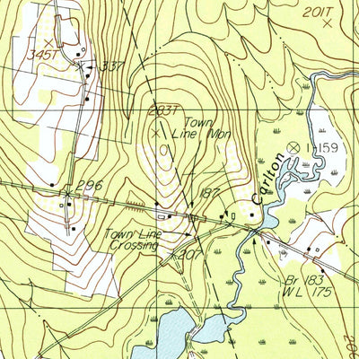 United States Geological Survey Unity Pond, ME (1982, 24000-Scale) digital map