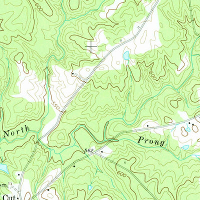 United States Geological Survey Unity, SC-NC (1971, 24000-Scale) digital map