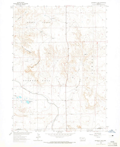 United States Geological Survey University Lake, NE (1963, 24000-Scale) digital map
