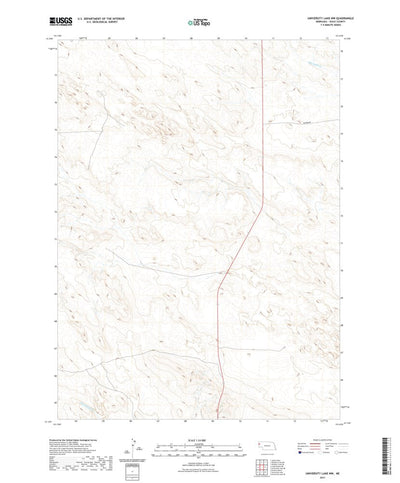 United States Geological Survey University Lake NW, NE (2021, 24000-Scale) digital map