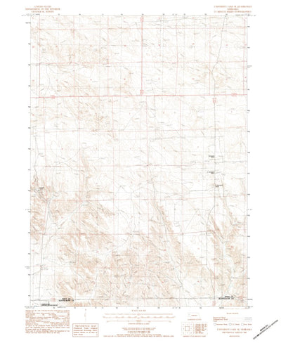 United States Geological Survey University Lake SE, NE (1983, 24000-Scale) digital map