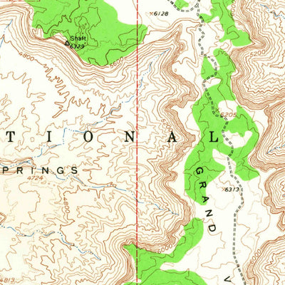United States Geological Survey Up Heaval Dome, UT (1951, 62500-Scale) digital map