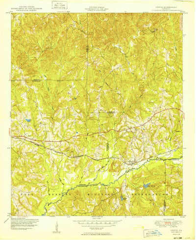 United States Geological Survey Upatoi, GA (1949, 24000-Scale) digital map