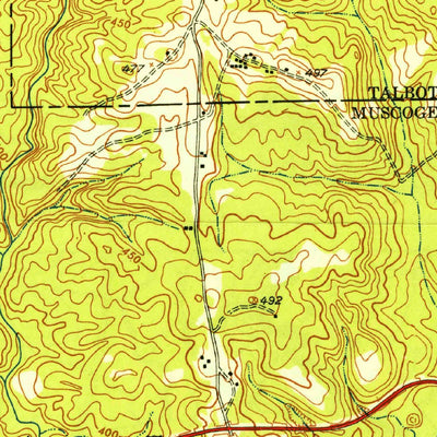 United States Geological Survey Upatoi, GA (1949, 24000-Scale) digital map