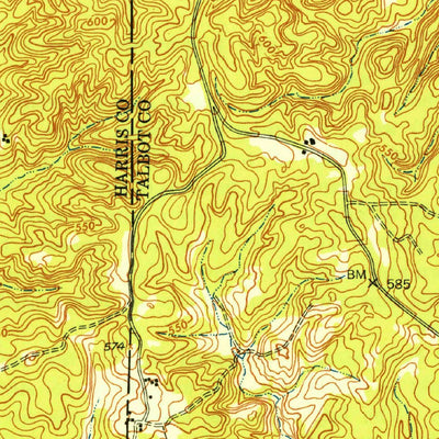 United States Geological Survey Upatoi, GA (1949, 24000-Scale) digital map