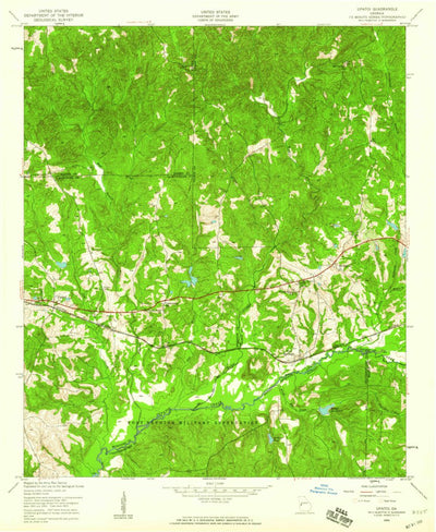 United States Geological Survey Upatoi, GA (1955, 24000-Scale) digital map