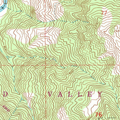 United States Geological Survey Updegraff Ridge, CA (1967, 24000-Scale) digital map