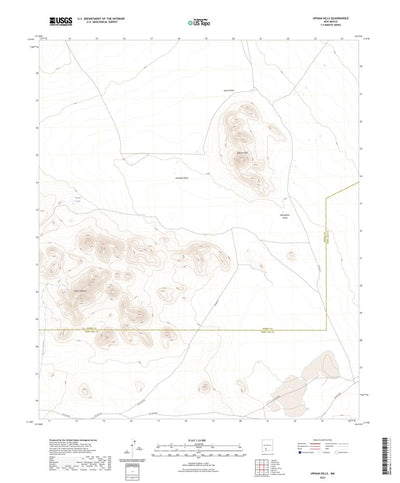 United States Geological Survey Upham Hills, NM (2023, 24000-Scale) digital map
