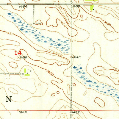 United States Geological Survey Upham NE, ND (1955, 24000-Scale) digital map