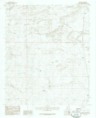 United States Geological Survey Upham, NM (1985, 24000-Scale) digital map