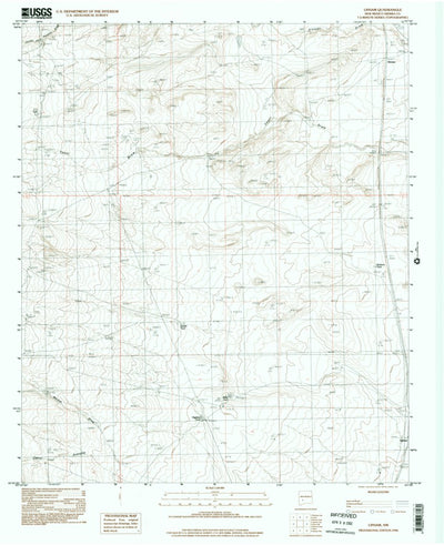 United States Geological Survey Upham, NM (1996, 24000-Scale) digital map