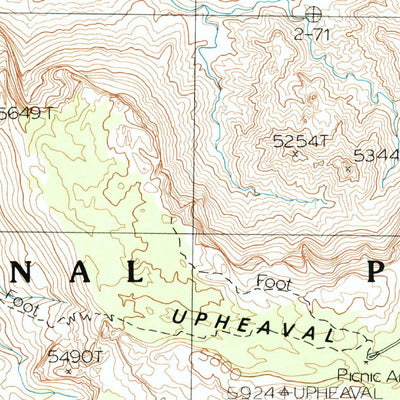 United States Geological Survey Upheaval Dome, UT (1988, 24000-Scale) digital map