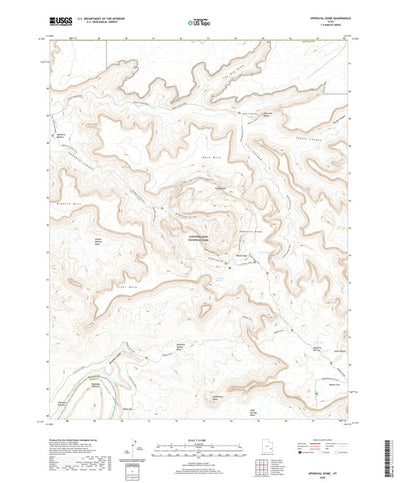 United States Geological Survey Upheaval Dome, UT (2020, 24000-Scale) digital map