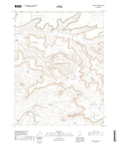 United States Geological Survey Upheaval Dome, UT (2023, 24000-Scale) digital map