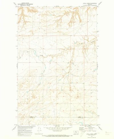 United States Geological Survey Uphill Creek, MT (1970, 24000-Scale) digital map
