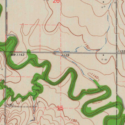 United States Geological Survey Upland, KS (1963, 24000-Scale) digital map