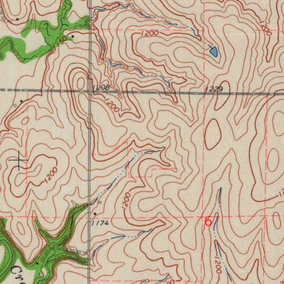 United States Geological Survey Upland, KS (1963, 24000-Scale) digital map