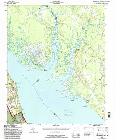 United States Geological Survey Upper Broad Creek, NC (1994, 24000-Scale) digital map