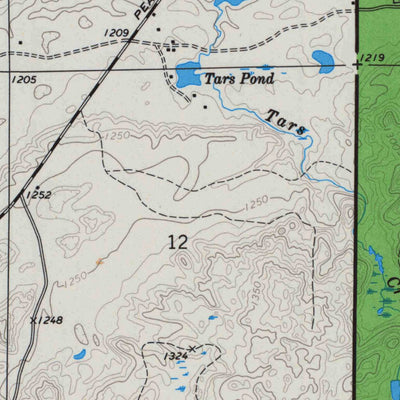 United States Geological Survey Upper Eau Claire Lake, WI (1971, 24000-Scale) digital map