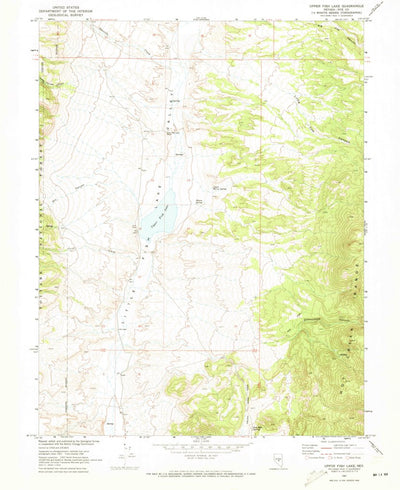 United States Geological Survey Upper Fish Lake, NV (1967, 24000-Scale) digital map