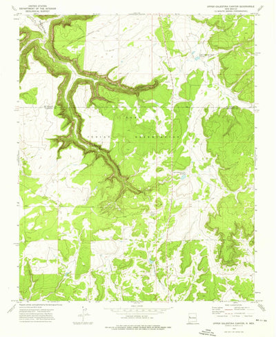 United States Geological Survey Upper Galestina Canyon, NM (1972, 24000-Scale) digital map