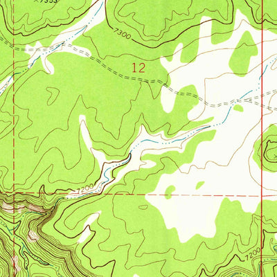 United States Geological Survey Upper Galestina Canyon, NM (1972, 24000-Scale) digital map