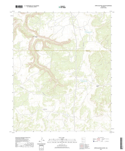 United States Geological Survey Upper Galestina Canyon, NM (2020, 24000-Scale) digital map