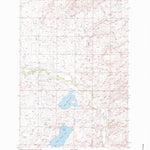 United States Geological Survey Upper Glaston Lake, MT (1985, 24000-Scale) digital map