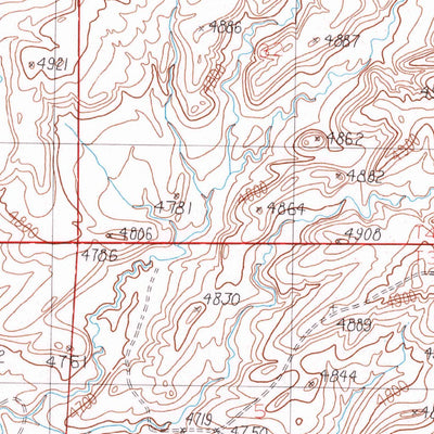 United States Geological Survey Upper Glaston Lake, MT (1985, 24000-Scale) digital map