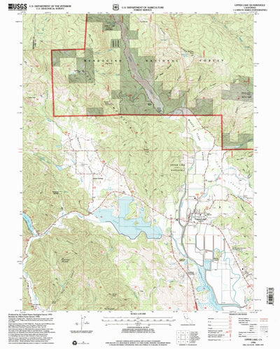 United States Geological Survey Upper Lake, CA (1996, 24000-Scale) digital map