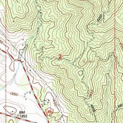 United States Geological Survey Upper Lake, CA (1996, 24000-Scale) digital map