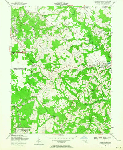 United States Geological Survey Upper Marlboro, MD (1957, 24000-Scale) digital map